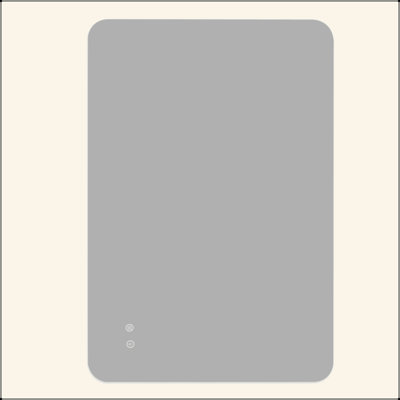 Miroir rectangulaire rétroéclairé pour la salle de bain avec fonction antibuée avancée, 3 températures de couleur et fonction mémoire