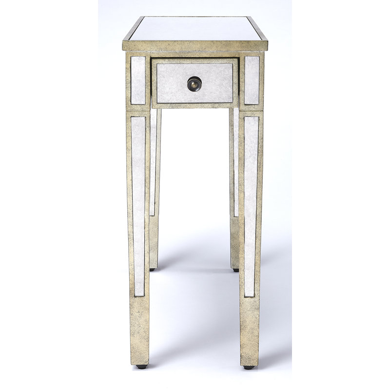 Katarina Mirrored Chairside Table