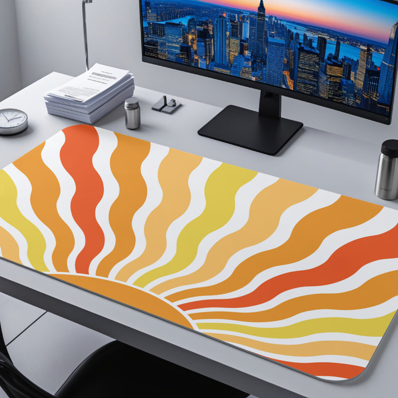 Polyester Desk Pad, 14.4x12.1