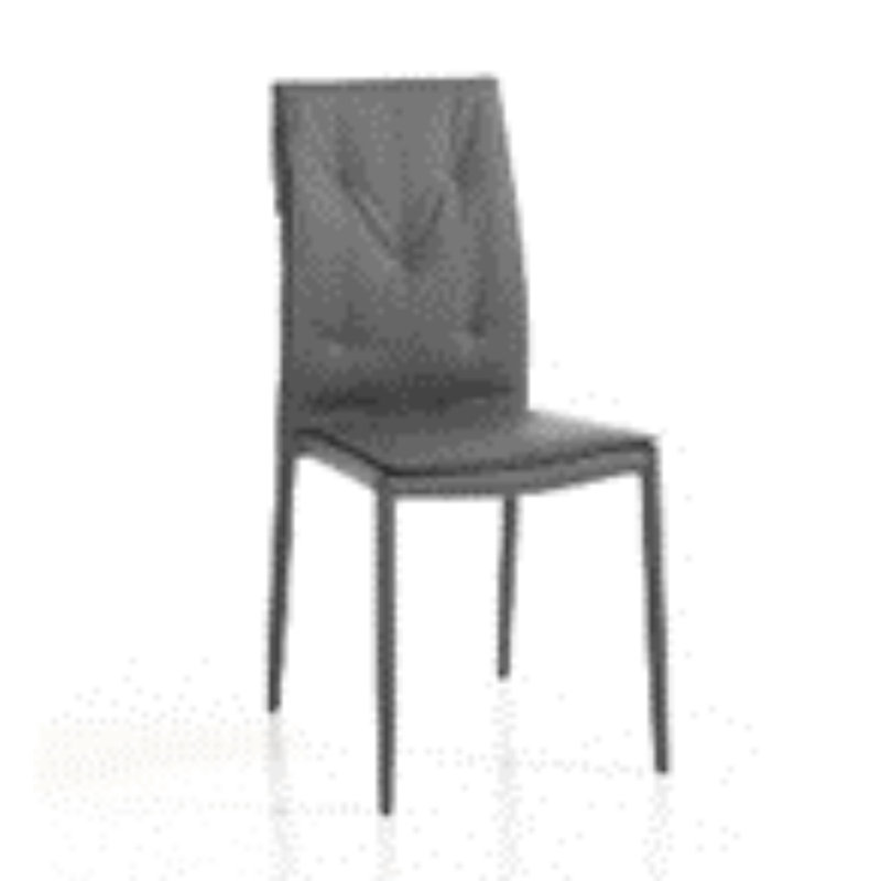 Elvisa 44cm H Stacking Side Chair, Grey