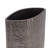 Faye Timber-Eye Decorative Vase, Wood-Grain Texture, Brown Aluminum 12 Inch
