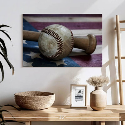 Drapeau de la batte de baseball Sireci, États-Unis