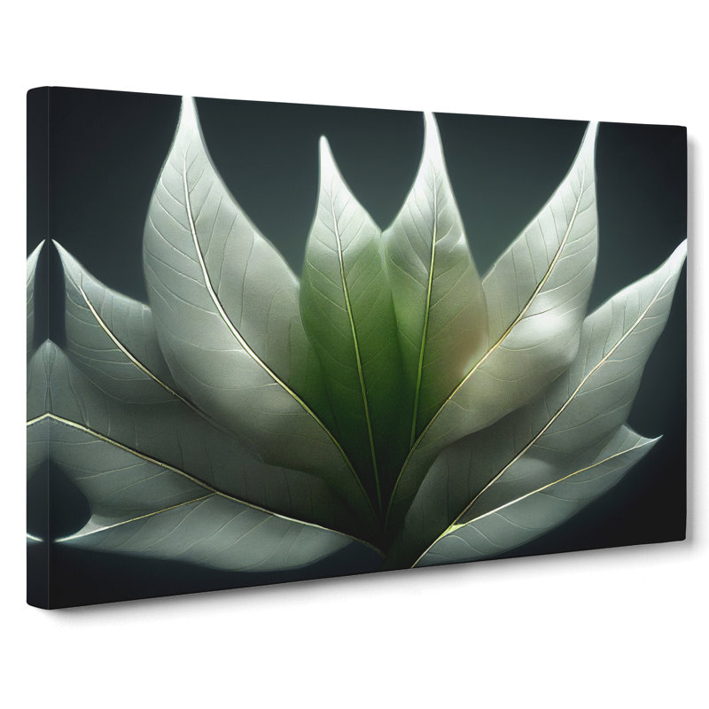 Enlightened Leaf - Wrapped Canvas, 50cm H x 76cm W x 3cm D