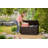 Keter Comfy 71 Gallon Durable Resin Outdoor Storage and Organization Deck Box Ideal For Garden Patio Furniture and Supplies (Choose Color)-99991144