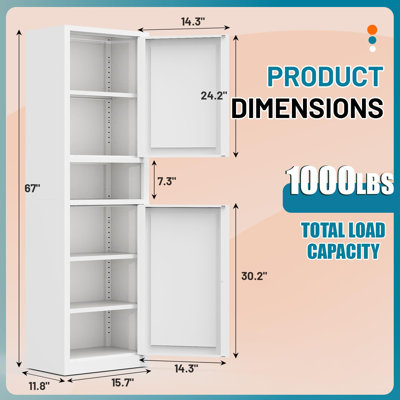 Bathroom Wall Cabinet Farmhouse Medicine Cabinet with Adjustable Shelf
