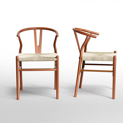 Wishbone Chair Solid Wood Y-Back Dining Chairs