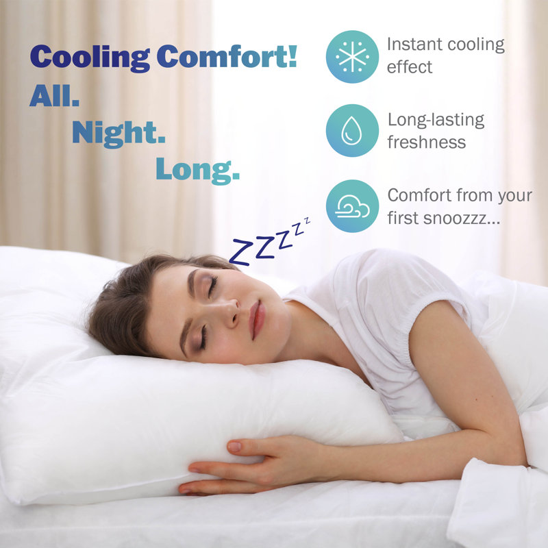 Martex Brrr All Sleeper Standard White Blown Bed Pillow, Standard