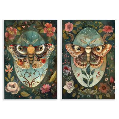 Ensemble de 2 plaques murales rétro vintage victoriennes, design par The Dutch Lady