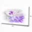 « abstract painted blue motif floral », impression sur toile tendue-19412221