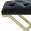Banc simple Rada noir / doré-111539112