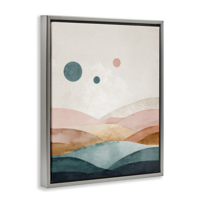 "Spheres Above Desert", art mural par Denise Dundon