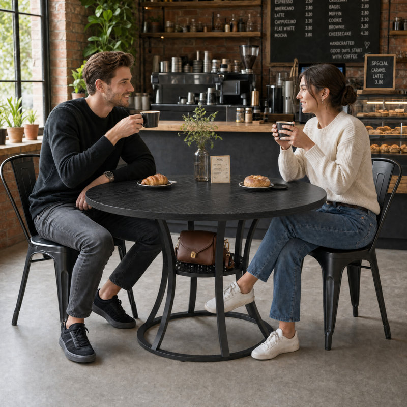 Dining Table with Iron Base