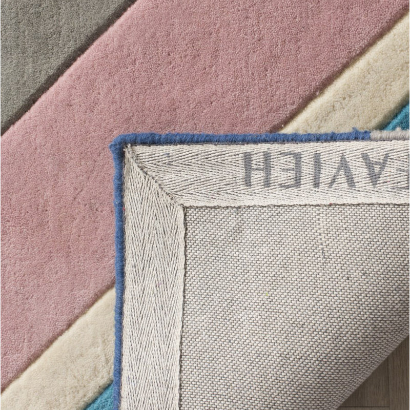 Fifth Avenue Hand-Tufted Gray/Yellow Area Rug, Runner 2'3" x 8'