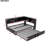 Metal Full Size Daybed With Trundle, Storage & Charging Ports - Modern Functional Storage, Trundle And Outlets, Practical Elegant-684325265