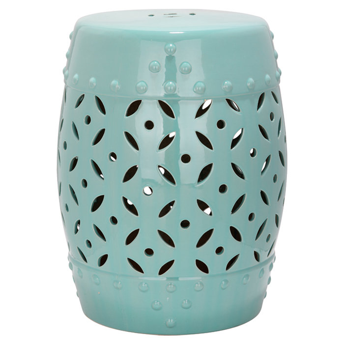 Tabouret de jardin Ameley, Bleu pâle