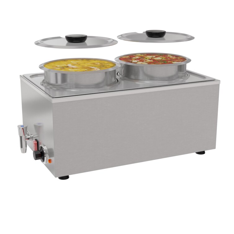 Ktaxon 6-Pan Commercial Food Warmer, Professional Stainless Steel