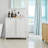 Tilted Laundry Hamper With Removable Basket, Hidden Laundry Hamper, Bathroom Laundry Hamper Storage Cabinet, Free-Standing Home Organizer