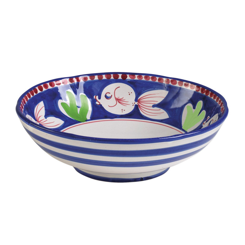 Campagna Pesce Terra Cotta Serving Bowl