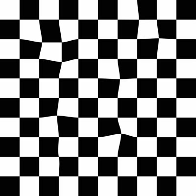 Warped Checkerboard Wallpaper