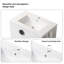 Meuble-lavabo de salle de bain avec lavabo, 2 portes et tablette de rangement ouverte-106757403