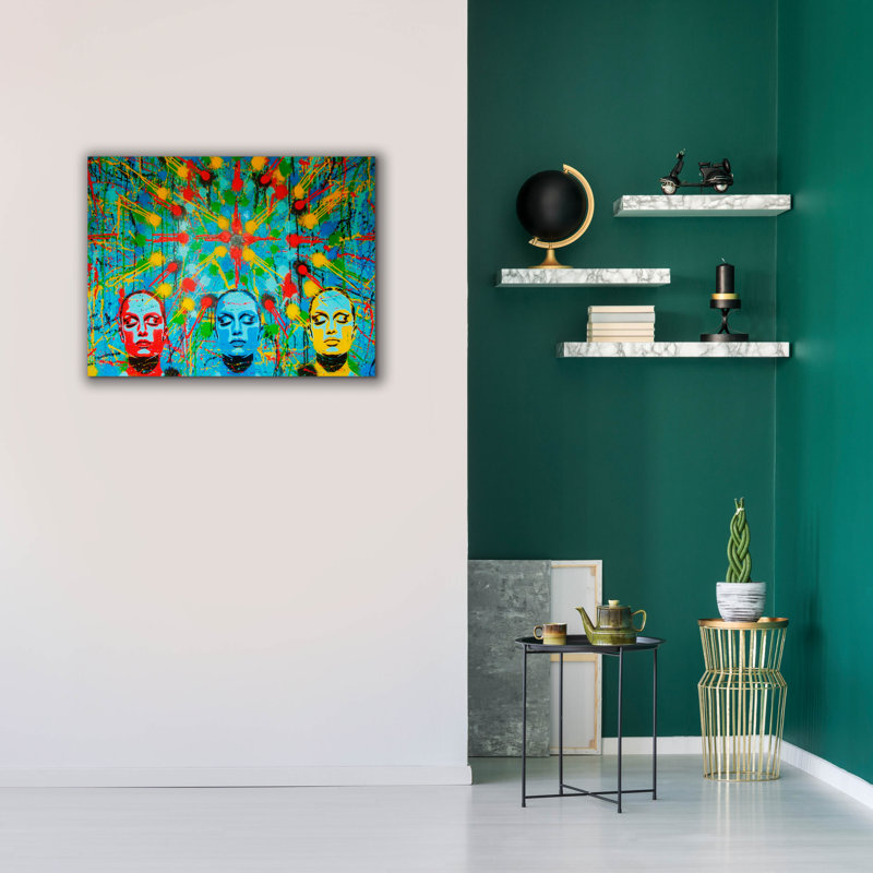 «Kaleidoscope Dreamers» par Abstract Graffiti, H 26 po x l 34 po x P 1,5 po