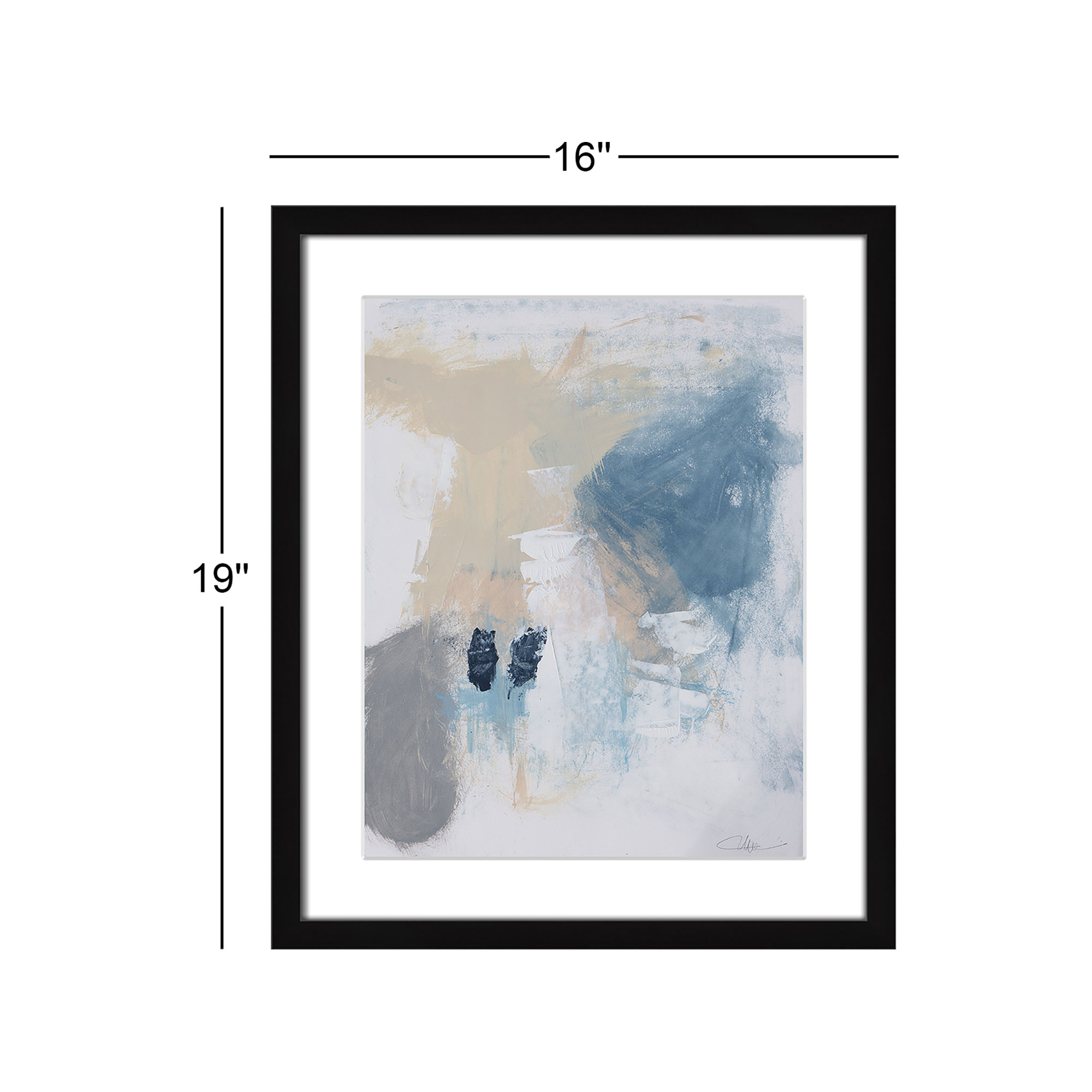 Coastal Carnival II Print by Casa Fine Arts, White, 19" H x 16" W x 1.25" D, Black Single Picture Framed Paper