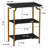 Crown Oak Grain Bookshelf with Iron-1812439522