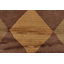 Tapis contemporain en laine brun à motif géométrique noué à la main 6 pi x 9 pi
