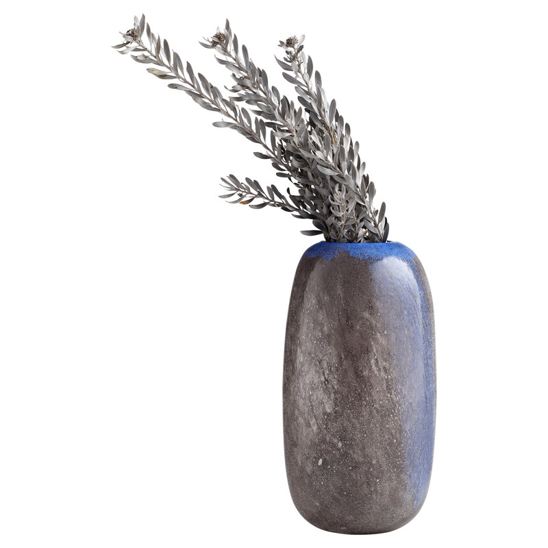 Bluesposion Glass Table Vase, 10" H x 4.75" W x 4.75" D