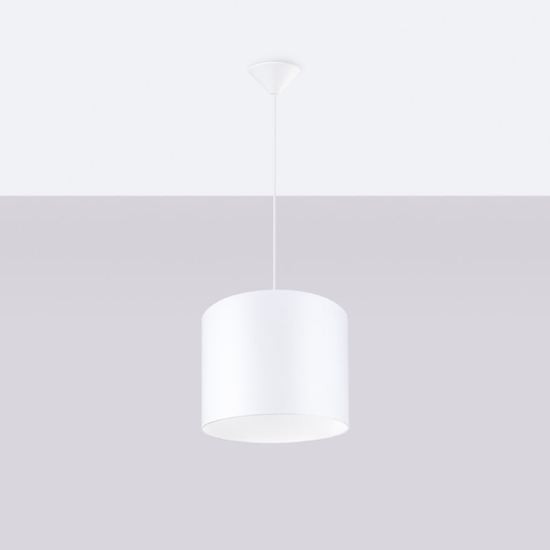 Pendant lamp 40 white, 35cm W x 35cm D, White