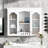 Bathroom Wall Mounted Saver, White, Adjustable Shelf Storage Solution Vase, Shelving For Small Items