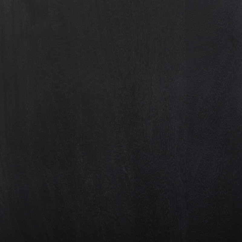 Leighton Solid Wood Accent Cabinet, Black Natural