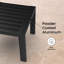 Table d'appoint d'extérieur carrée en métal 22,5 po Dulcie