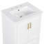 Meuble-lavabo moderne de 24 pouces avec lavabo en céramique et rangement double couche, facile à nettoyer et à installer-117168487