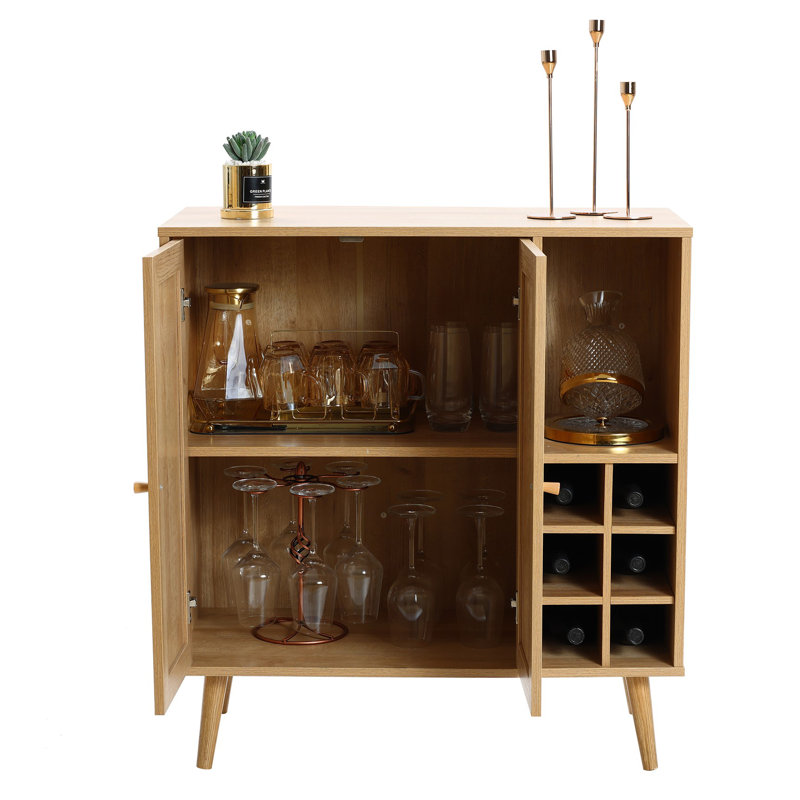 Rangement à vin en rotin 32,68 po Adeline