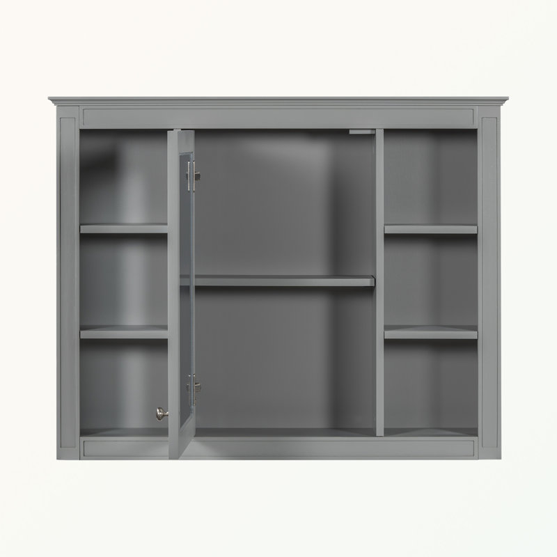 Rangement pour salle de bain Kirac, Gris