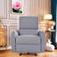 Fauteuil inclinable à bascule pivotant à 270 ° en cuir Pu-1318170578