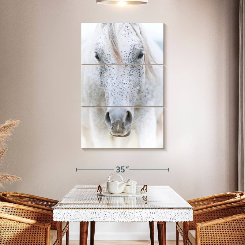 Cheval arabe roussi Brampt, H 50 po x l 32 po