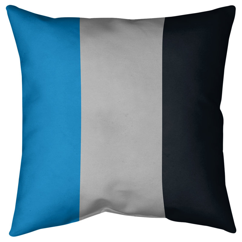 Coussin décoratif d'intérieur/d'extérieur, 16 po x 16 po, Mi-argent