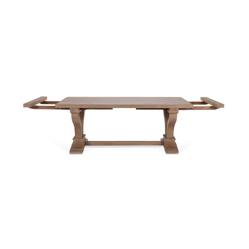Albert Extendable Dining Table, Antique Beige
