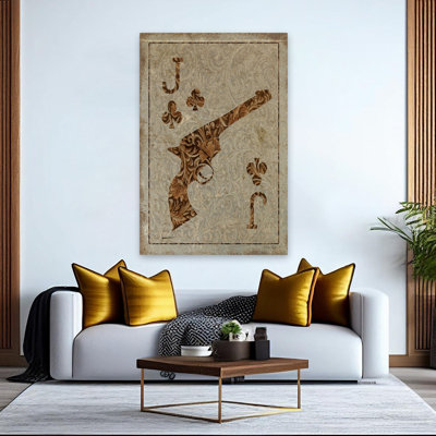 Old Wild West Jack - art contemporain de cartes à jouer occidental contemporain