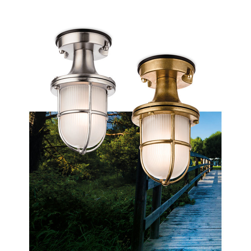 Outdoor Lighting Flush Mount, Nickel