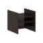 Derex, classeur cubique à 3 tablettes, rangement pour cubes de rangement, chêne foncé-301283107