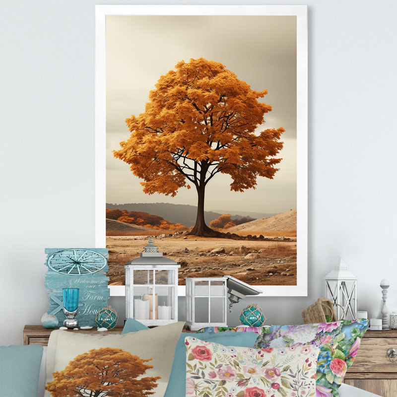 Rétro charme d'érable rétro sur toile, H 32 po x l 16 po x P 1 po, Cadre photo blanc