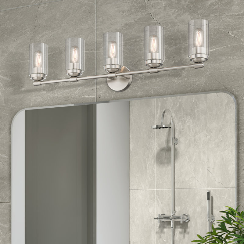 Ashveen 5 - Light Dimmable Vanity Light, Brushed Nickel