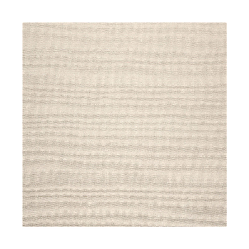 Tapis oriental multicolore en laine touffeté à la main beige, Carré 5 pi