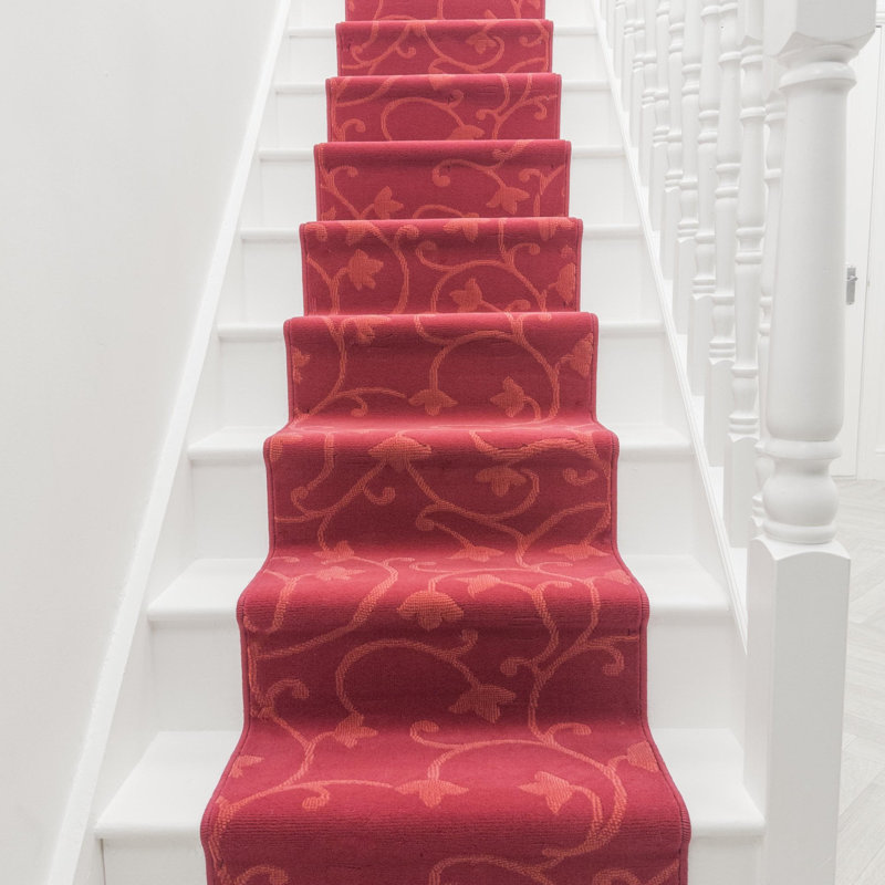 Stair Runner Floral Area Rug, Stair Runner 60 x 450 cm