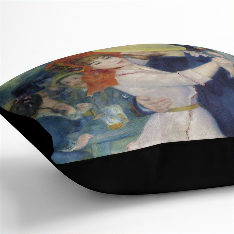 Square Cushion, 40cm H x 40cm W x 15cm D, Black