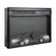 Foyer électrique encastrable 23 pouces, flamme réaliste, bûche, télécommande, minuterie, protection contre la surchauffe, chaleur de 1400 W, 5000 S par heure, 11 réglages de température, source DEL 50 000 heures, 4 réglables