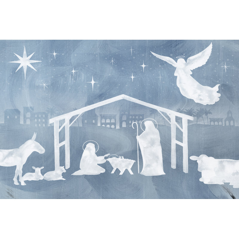 Star of Bethlehem Collection A by Grace Popp - Graphic Art Print, 20cm H x 30cm W, Wrapped Canvas